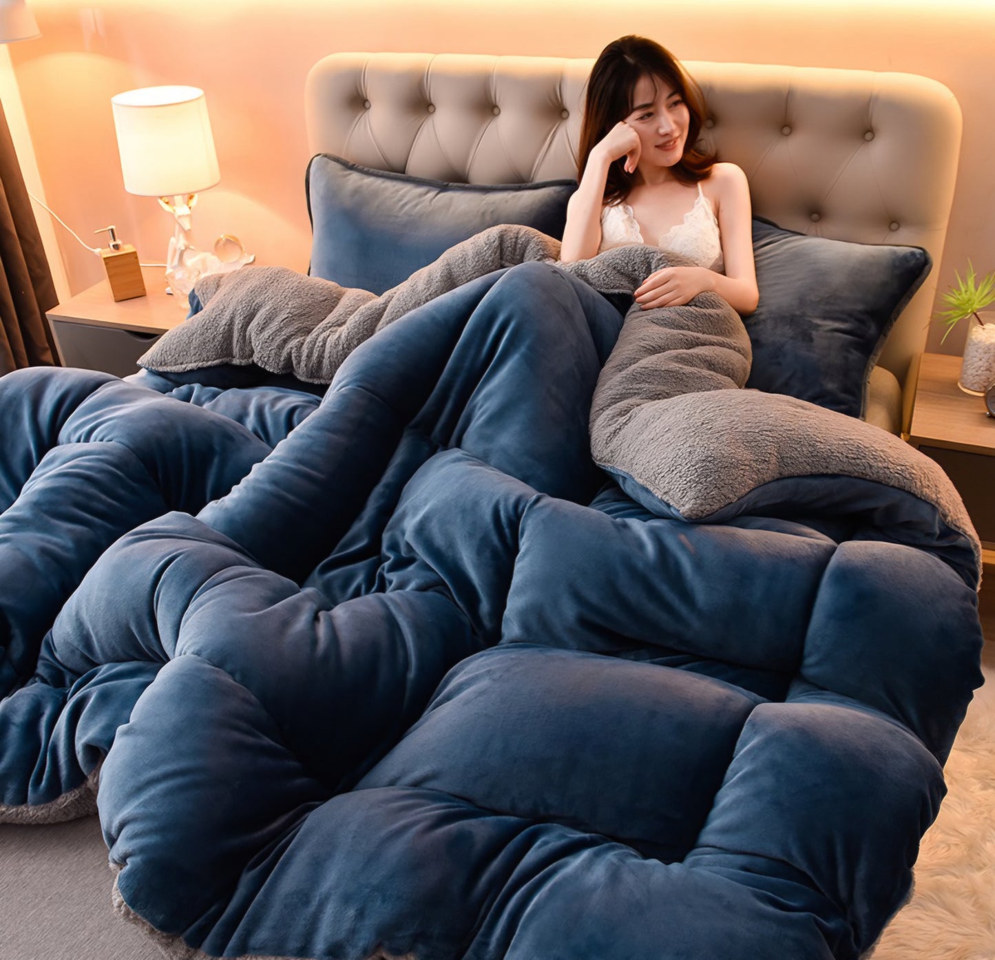 Royal Blue Luxe Comforter