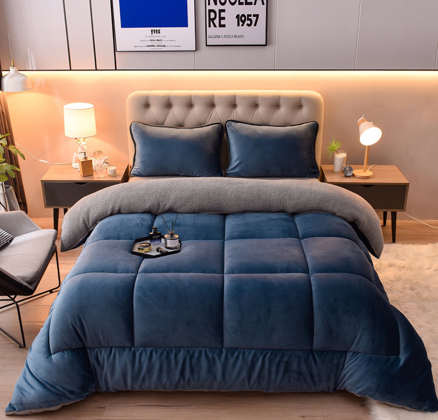 Royal Blue Luxe Comforter