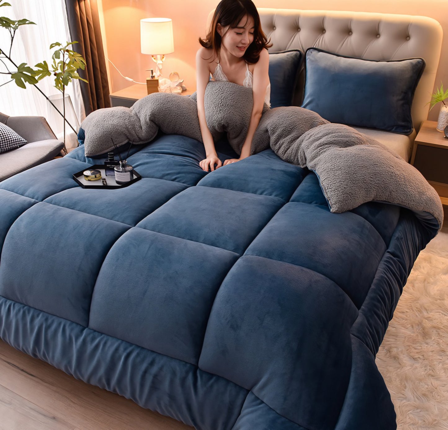 Royal Blue Luxe Comforter