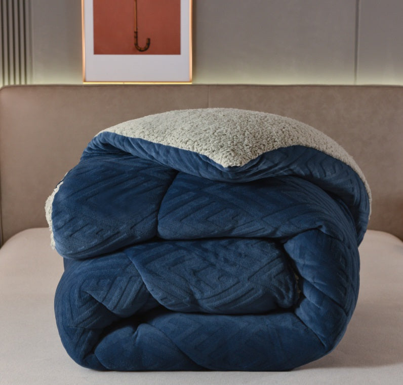 Jacquard Comforter - Blue