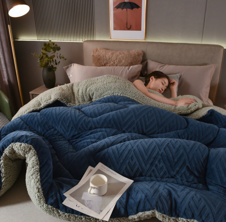 Jacquard Comforter - Blue