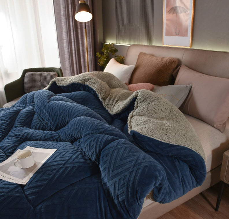 Jacquard Comforter - Blue