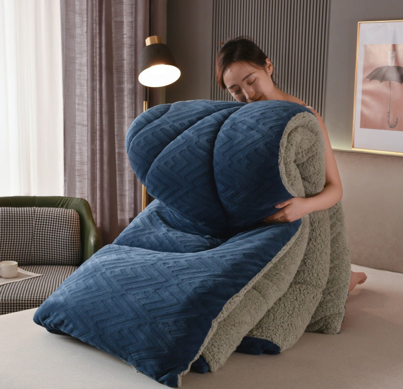 Jacquard Comforter - Blue