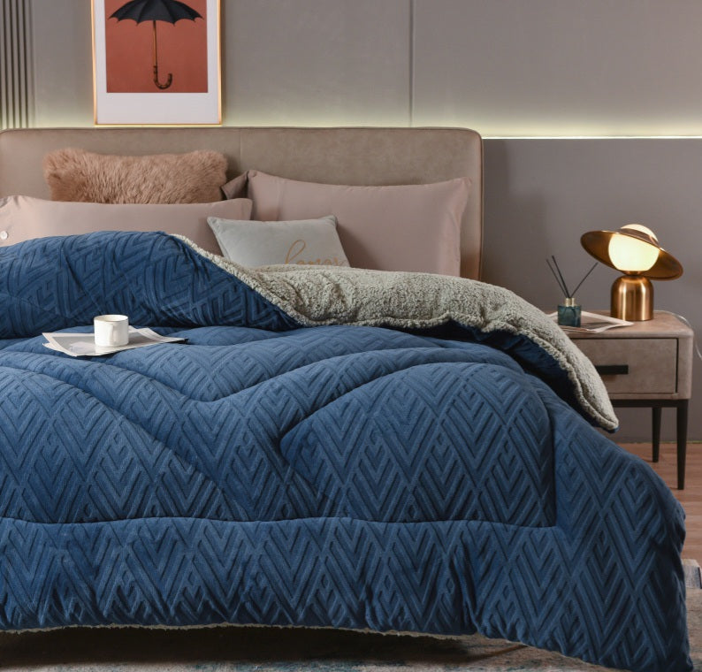 Jacquard Comforter - Blue