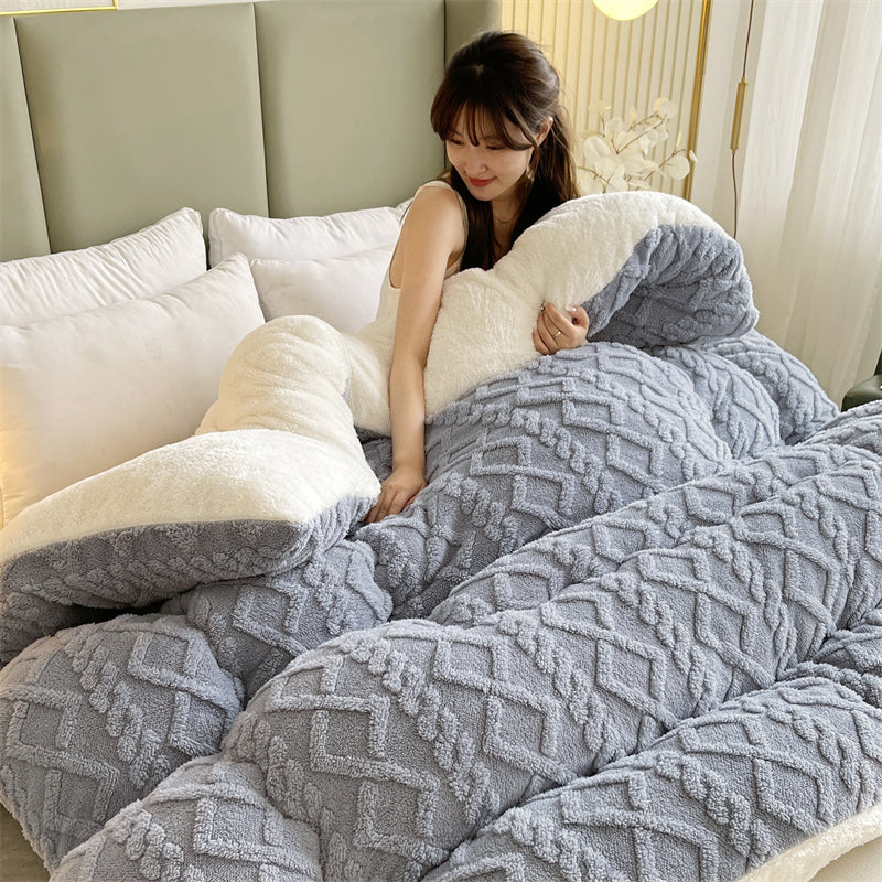 Charcoal Geo Pattern Comforter