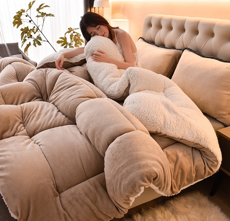 Sandy beige Luxe Comforter