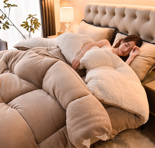 Sandy beige Luxe Comforter