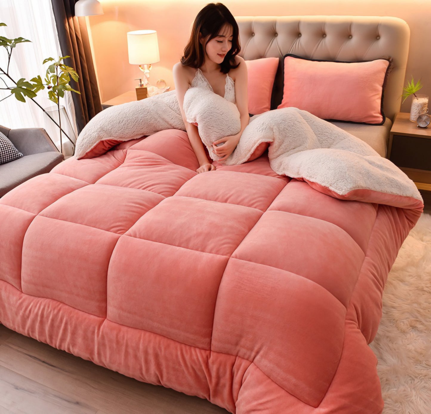 Pink Velvet Luxe Comforter