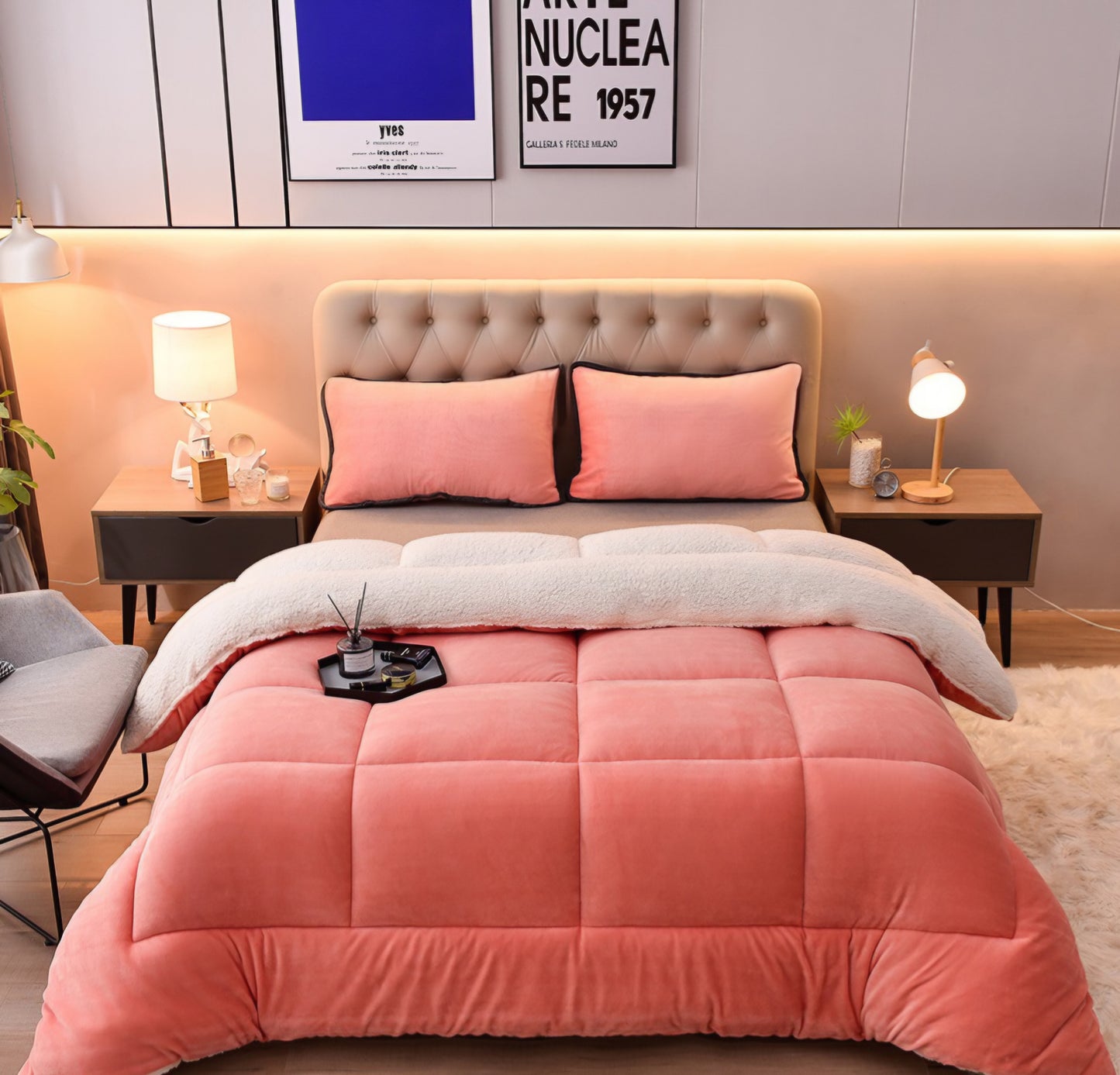 Pink Velvet Luxe Comforter