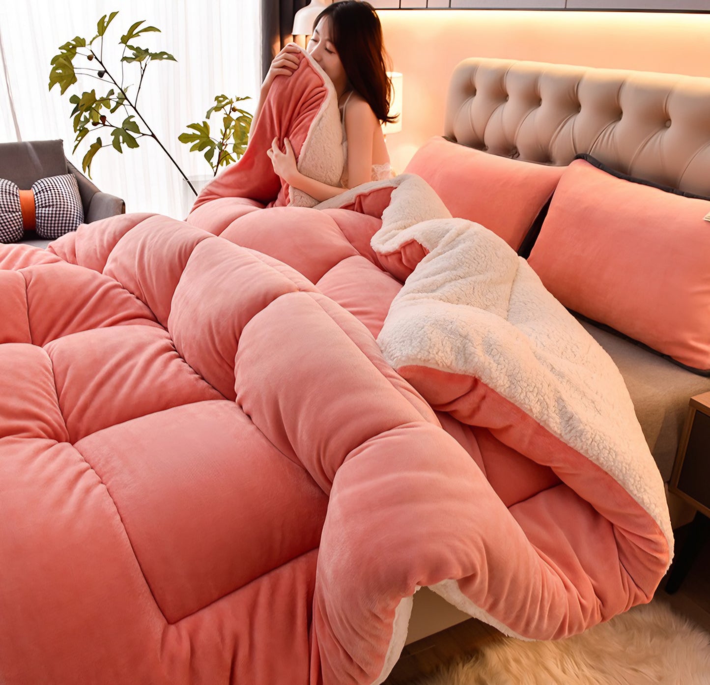 Pink Velvet Luxe Comforter