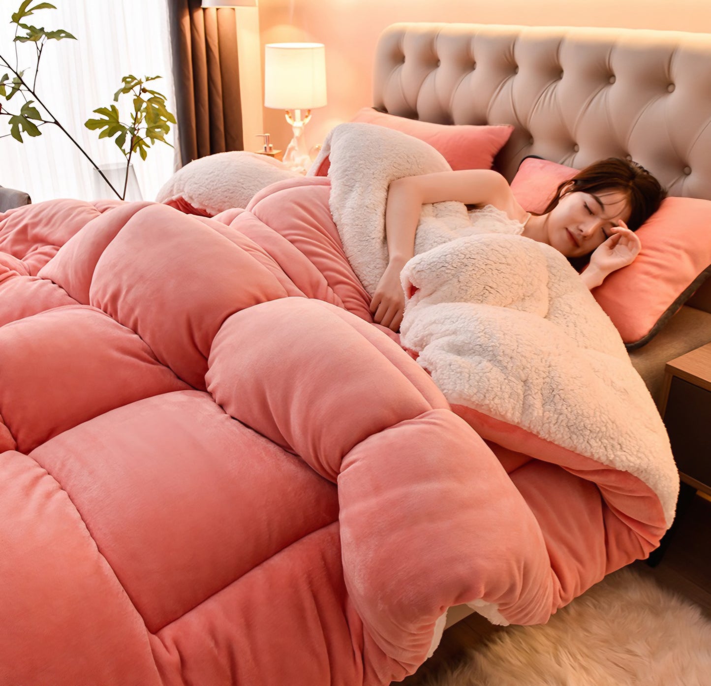 Pink Velvet Luxe Comforter