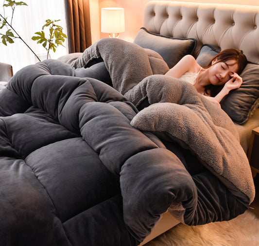 Dark Grey Luxe Comforter