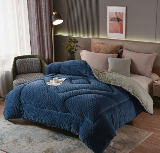 Jacquard Comforter - Blue