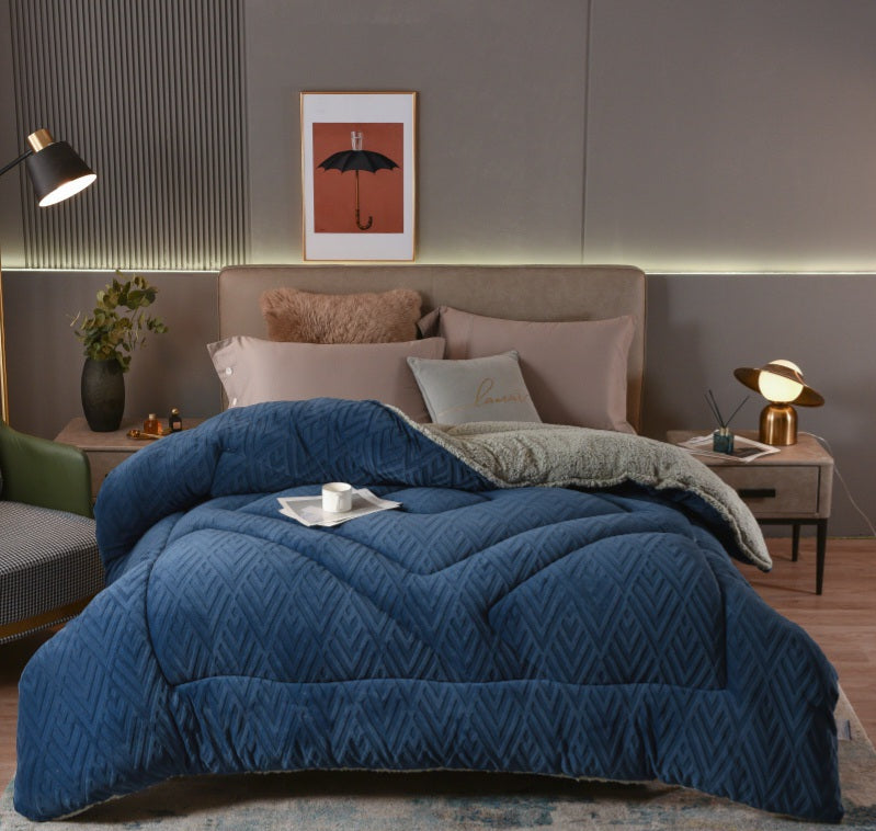 Jacquard Comforter - Blue