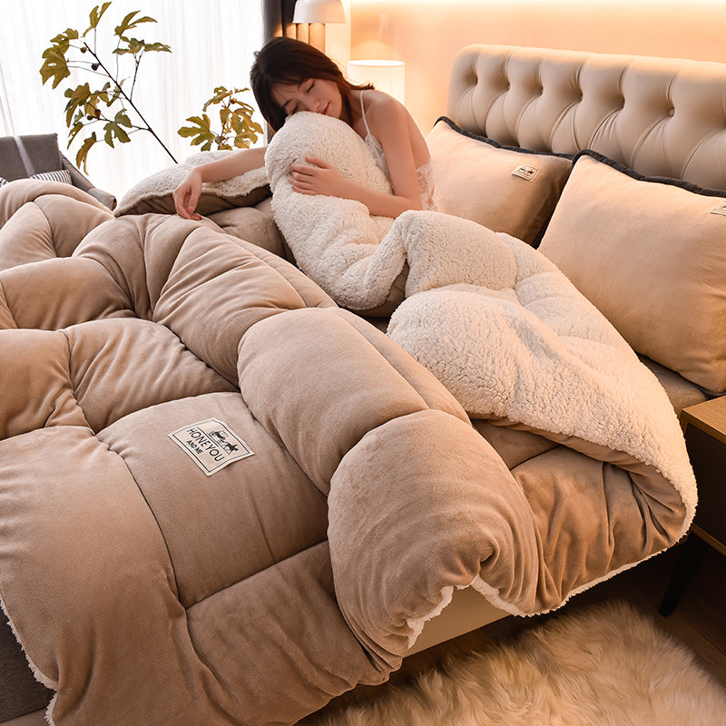 Sandy beige Luxe Comforter