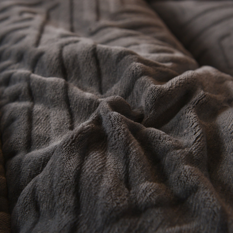 Jacquard Comforter - Dark Grey