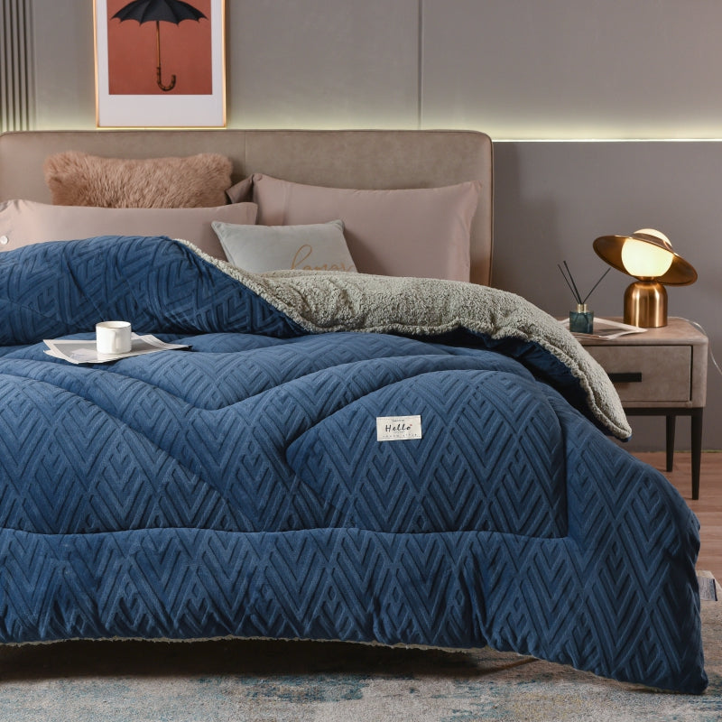 Jacquard Comforter - Blue