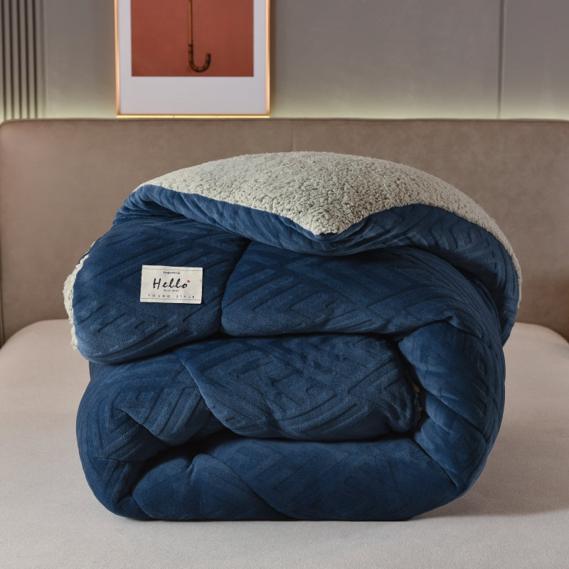 Jacquard Comforter - Blue