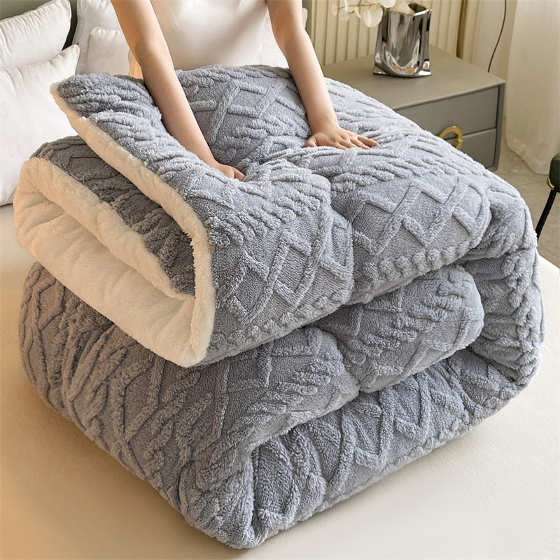 Charcoal Geo Pattern Comforter
