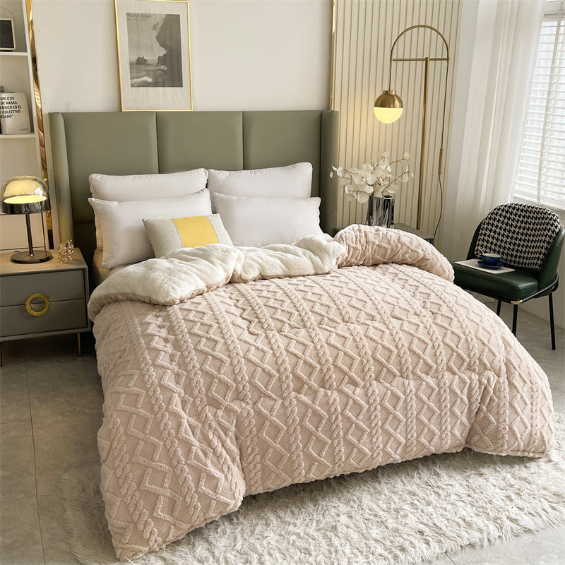 Beige Geo Pattern Comforter