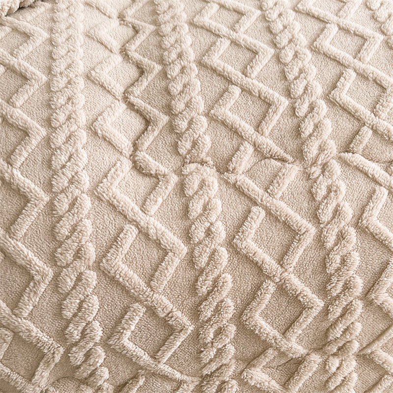 Beige Geo Pattern Comforter