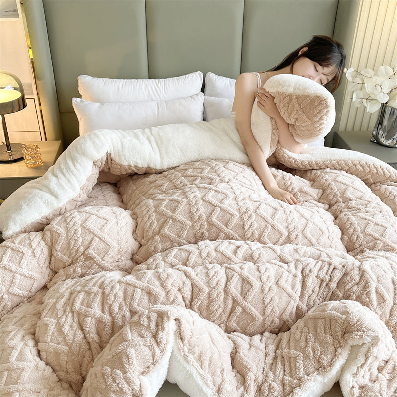 Beige Geo Pattern Comforter