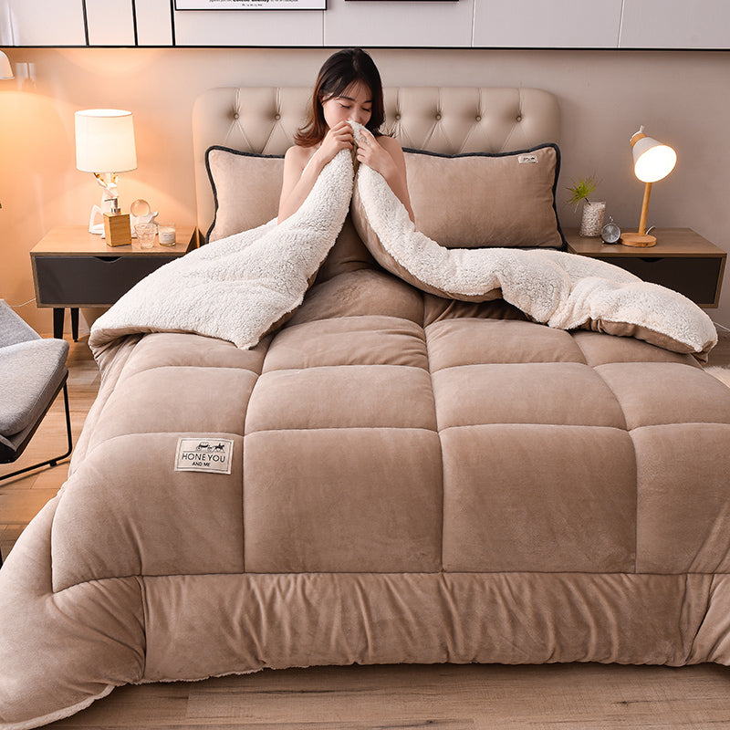 Sandy beige Luxe Comforter