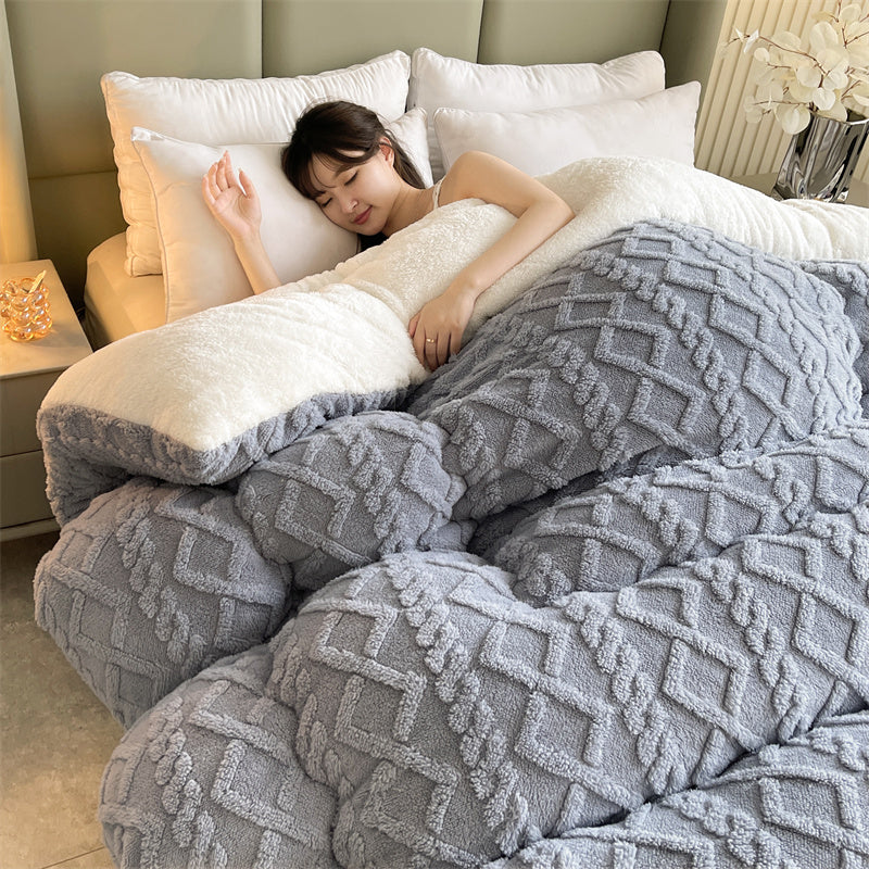 Charcoal Geo Pattern Comforter